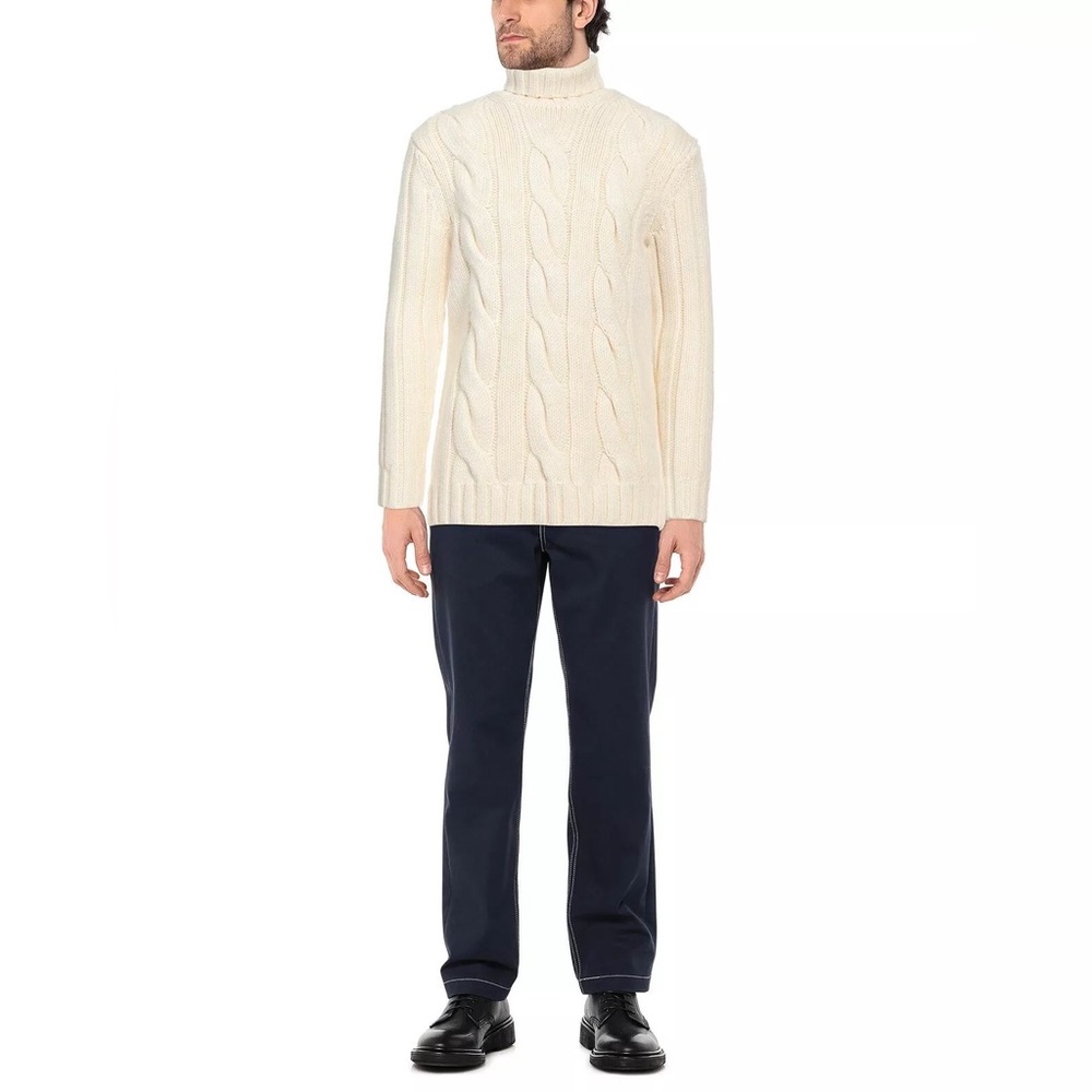 RRP$ 1120 MICHAEL KORS MENS Merino Wool Jumper Size XXL Chunky Cable Knit